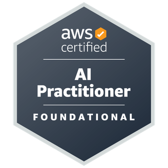 Amazon Web Services AWS Certified AI Practitioner badge