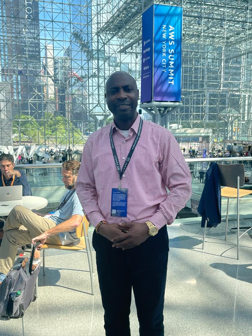 Felix at AWS Summit - Conference badge and credentials